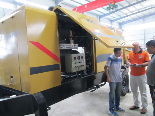 外商考察混凝土泵，成功訂購(gòu)！